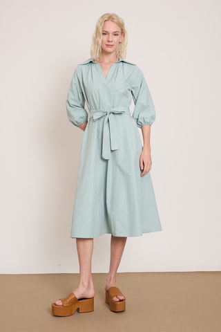 Robe midi - Bleu