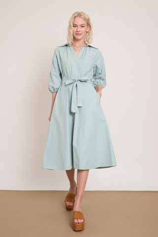 Robe midi - Bleu