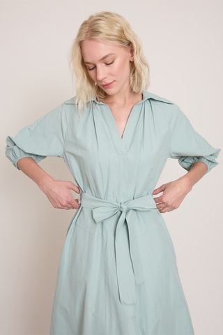 Robe midi - Bleu