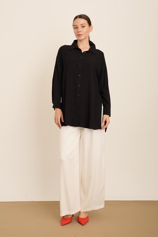 Chemisier oversize - Noir