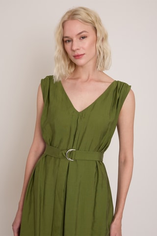 Robe midi - Vert