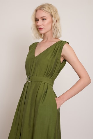 Robe midi - Vert
