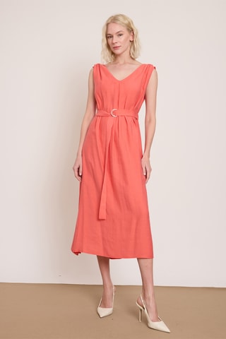 Robe midi - Corail