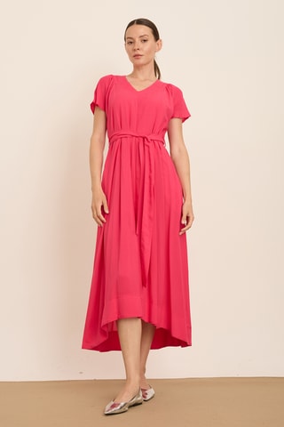 Robe midi - Fuchsia