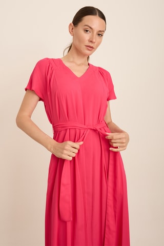 Robe midi - Fuchsia