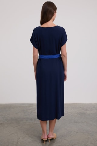 Vestido direito - Azul-marinho