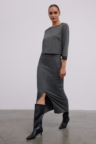 Blouse - Gris et noir