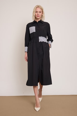 Vestido-camisa - Preto