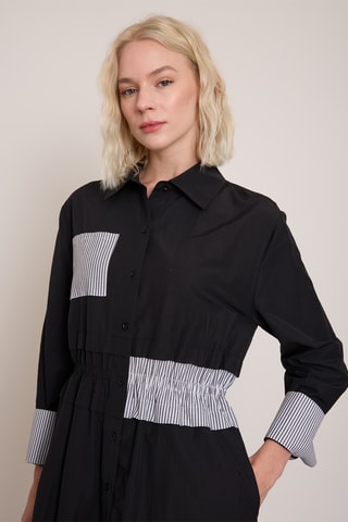 Vestido-camisa - Preto