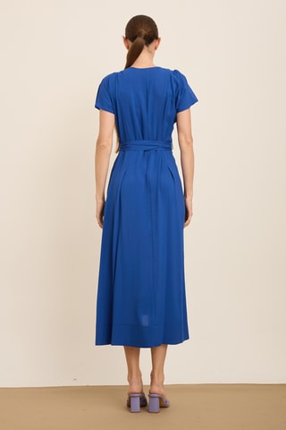 Robe midi - Bleu