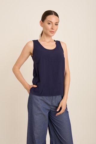 Top - Bleu marine