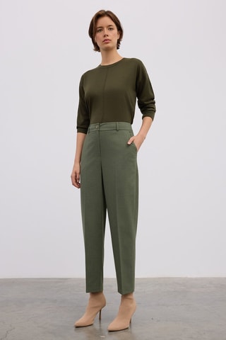 Pantalon carotte - Kaki