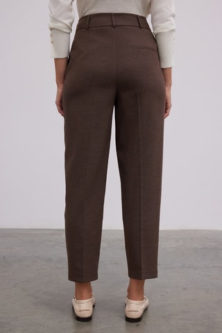 Pantalon carotte - Marron