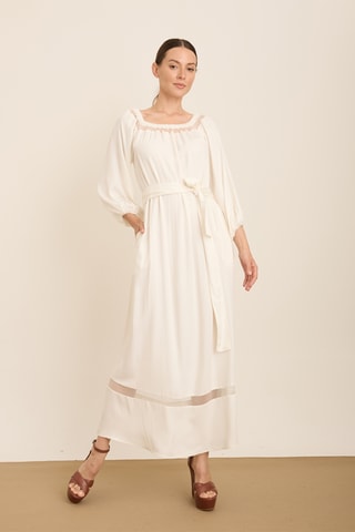 Vestido comprido - Cru