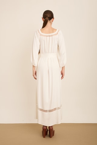Vestido comprido - Cru