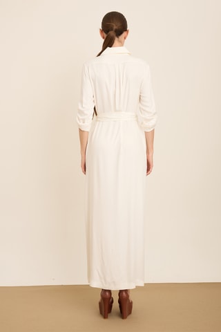 Vestido-camisa - Cru