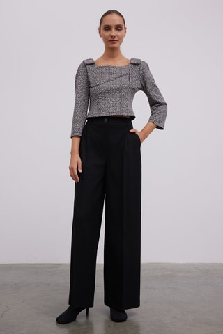 Blouse - Blanc et noir