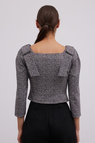 Blouse - Blanc et noir