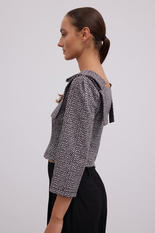 Blouse - Blanc et noir