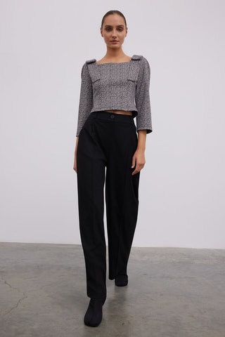 Blouse - Blanc et noir