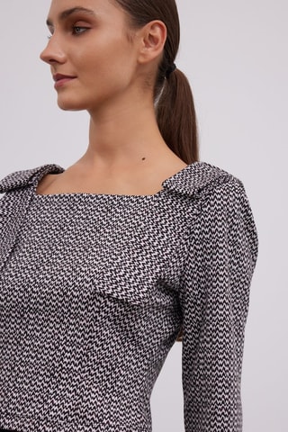 Blouse - Blanc et noir