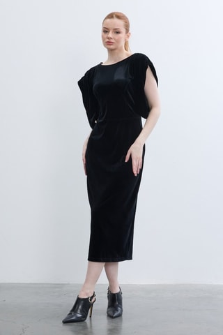 Vestido justo - Preto