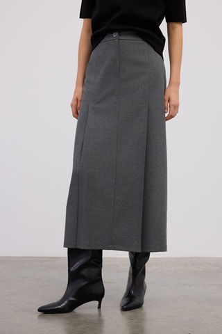 Falda larga - Gris