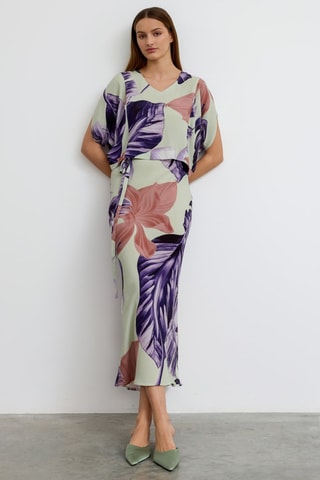 Blouse - Violet et rose