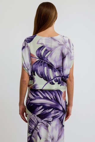Blouse - Violet et rose