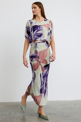 Blouse - Violet et rose