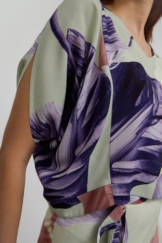 Blouse - Violet et rose