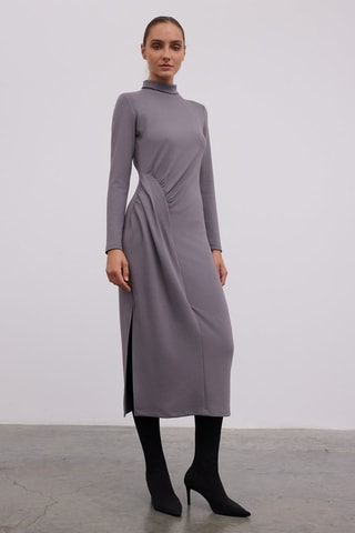 Vestido comprido - Cinzento