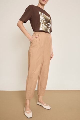 Pantalon 7/8 - Marron