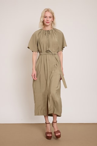 Robe midi - Taupe