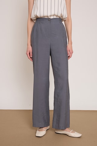 Pantalon wide legs - Anthracite