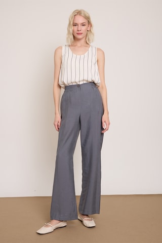Pantalon wide legs - Anthracite