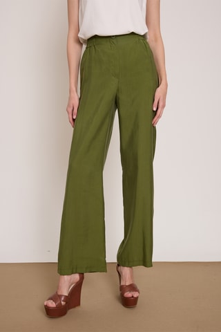 Pantalon wide legs - Vert