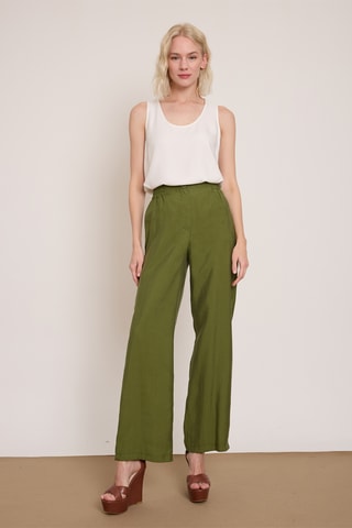 Pantalon wide legs - Vert