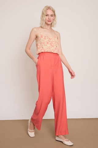 Pantalón wide leg - Coral