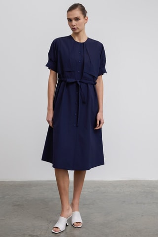 Robe chemise - Bleu marine