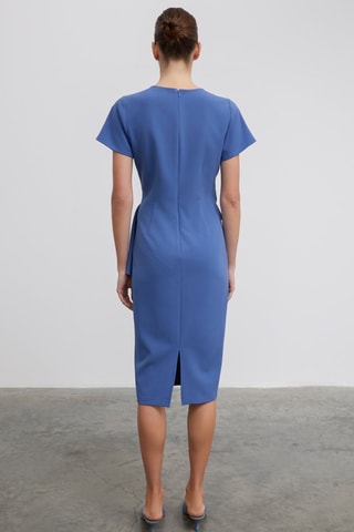 Robe fourreau  - Bleu