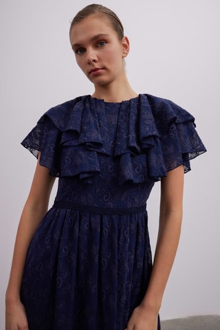 Robe longue - Bleu