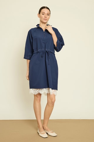 Robe droite - Bleu marine