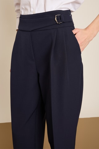 Pantalon carotte 7/8 - Bleu marine