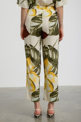 Pantalón de tiro alto 7/8 - Verde