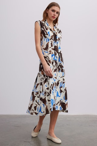 Robe midi - Beige