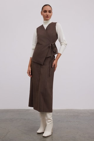 Gilet de costume - Marron