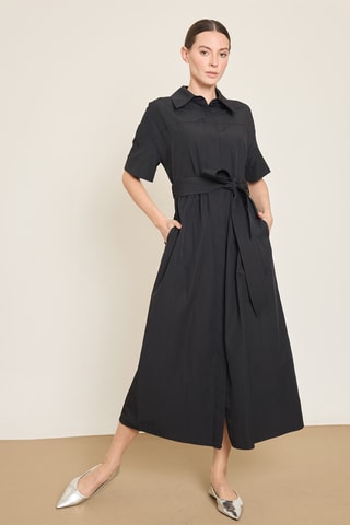 Vestido-camisa - Preto