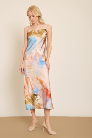 Robe midi - Multicolore