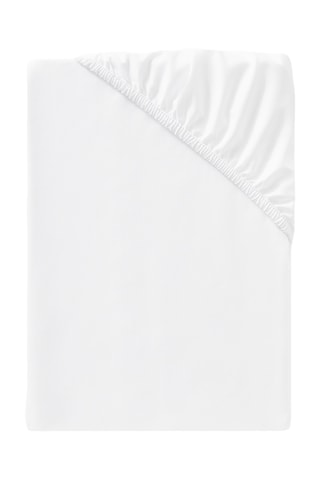 Katoenen en Polyester Hoeslaken 59 Draad/cm² - Wit